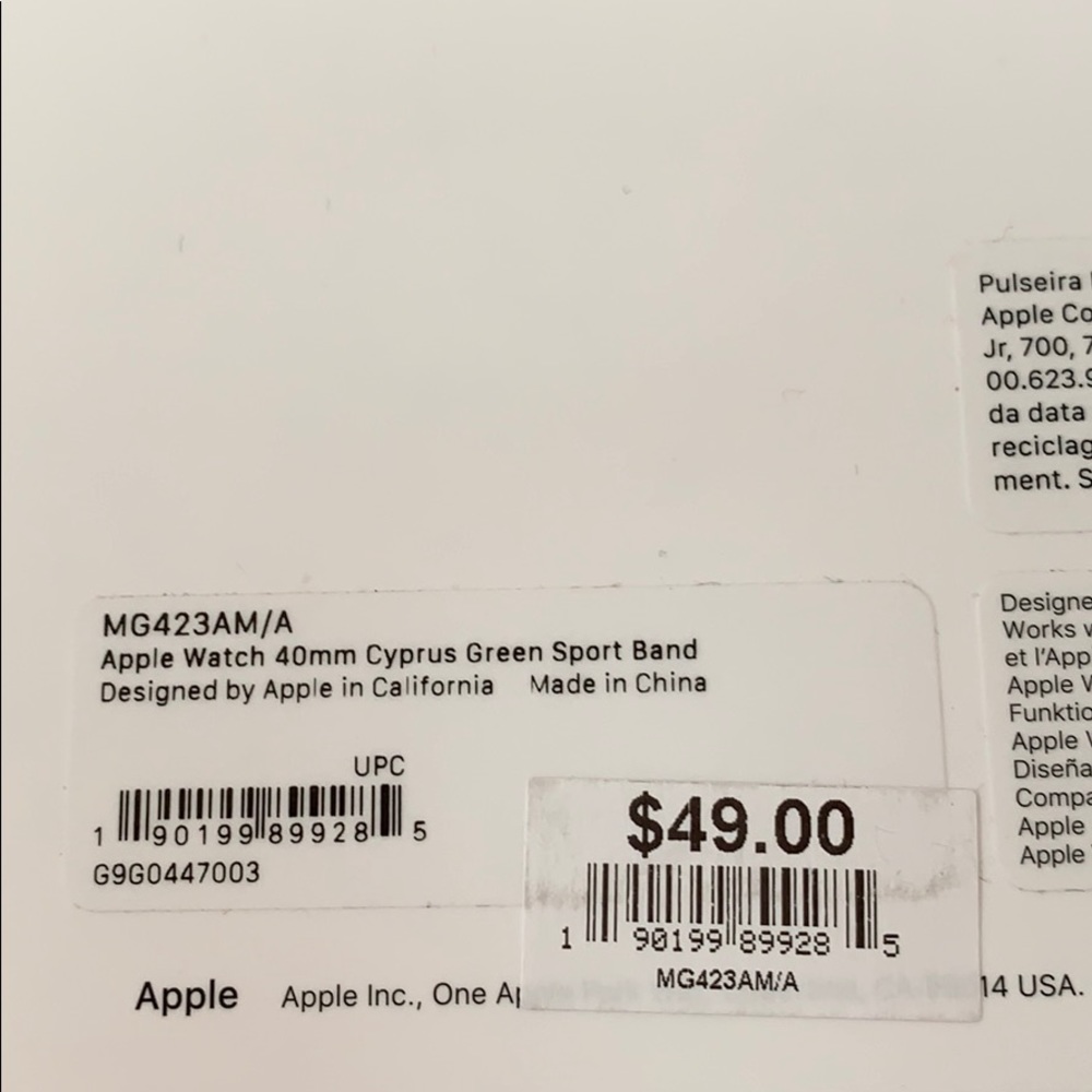 Apple Watch 40mm sport band